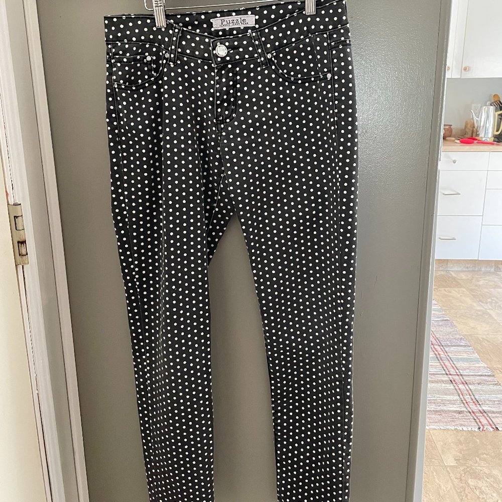 Puzzle Classic Jeans Wear Polka Dot Size 7